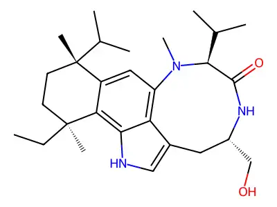Dihydroteleocidin B structure