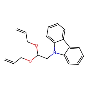 9-[2,2-Bis(prop-2-enoxy)ethyl]carbazole structure