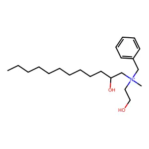 Benzenemethanaminium, N-(2-hydroxydodecyl)-N-(2-hydroxyethyl)-N-methyl- structure