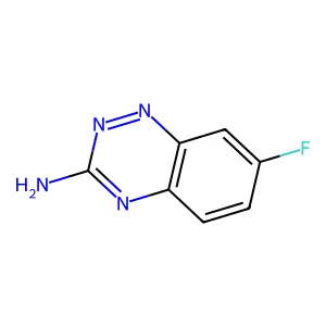 7-Fluoro-1,2,4-benzotriazin-3-amine structure