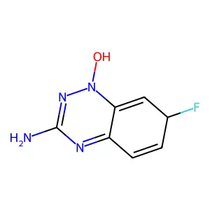 7-氟-1-羟基-7H-1,2,4-苯并三嗪-3-胺 structure