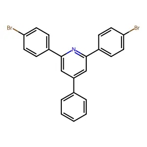 2,6-Bis(4-bromophenyl)-4-phenylpyridine structure