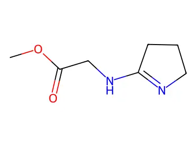 methyl 2-((3,4-dihydro-2H-pyrrol-5-yl)amino)acetate structure