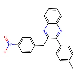 2-(4-Methylphenyl)-3-[(4-nitrophenyl)methyl]quinoxaline structure