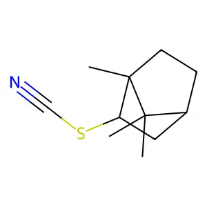 Thiocyanic acid, 4,7,7-trimethylbicyclo(2.2.1)hept-2-yl ester, exo- structure