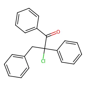 2-Chloro-1,2,3-triphenylpropan-1-one structure