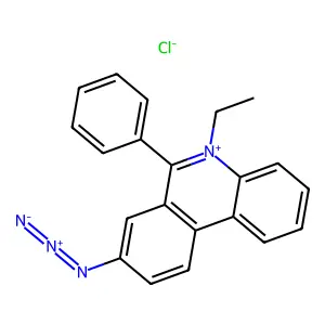 8-叠氮基-5-乙基-6-苯基菲啶鎓氯化物 structure