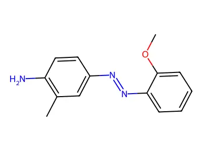 Benzenamine, 4-[2-(2-methoxyphenyl)diazenyl]-2-methyl- structure