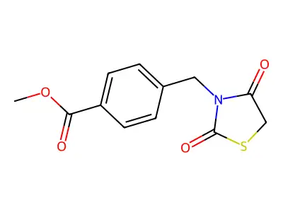 Methyl 4-[(2,4-dioxo-1,3-thiazolidin-3-yl)methyl]benzoate structure