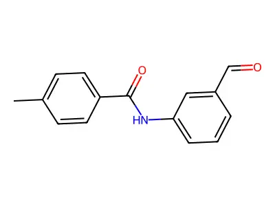 N-(3-formylphenyl)-4-methylbenzamide structure