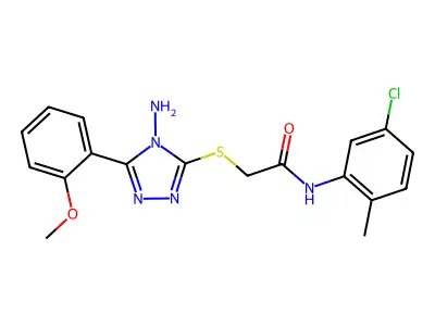 C18H18ClN5O2S structure