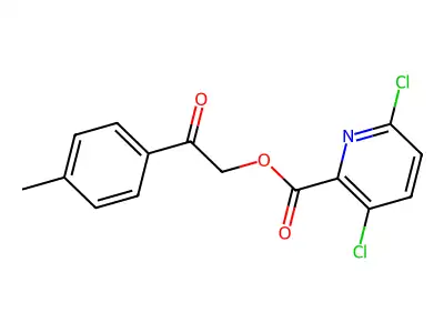 2-(4-Methylphenyl)-2-oxoethyl 3,6-dichloropyridine-2-carboxylate structure