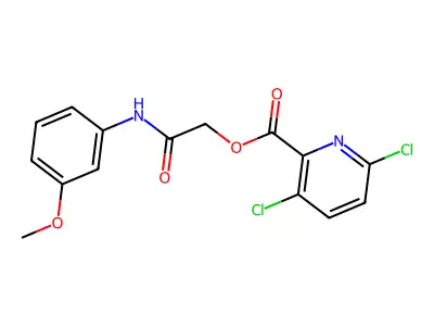 [(3-Methoxyphenyl)carbamoyl]methyl 3,6-dichloropyridine-2-carboxylate structure