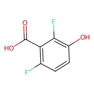 2,6-Difluoro-3-hydroxybenzoic acid structure