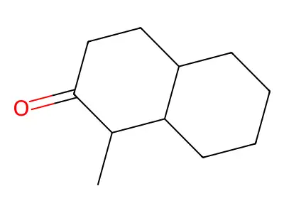2(1H)-Naphthalenone, octahydro-1-methyl-, (1alpha,4abeta,8aalpha)- structure