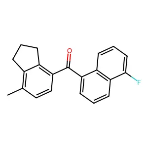 Methanone, (2,3-dihydro-7-methyl-1H-inden-4-yl)(5-fluoro-1-naphthalenyl)- structure
