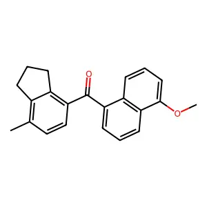 (5-Methoxynaphthalen-1-yl)(7-methyl-2,3-dihydro-1h-inden-4-yl)methanone structure