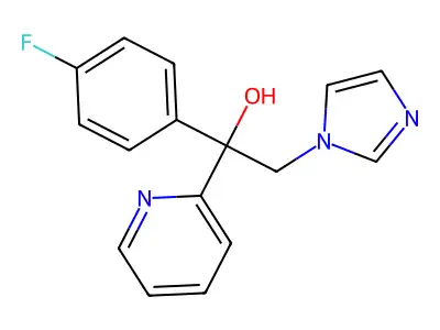2-Pyridinemethanol, alpha-(4-fluorophenyl)-alpha-(1H-imidazol-1-ylmethyl)- structure