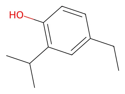 Phenol, 4-ethyl-2-isopropyl- structure