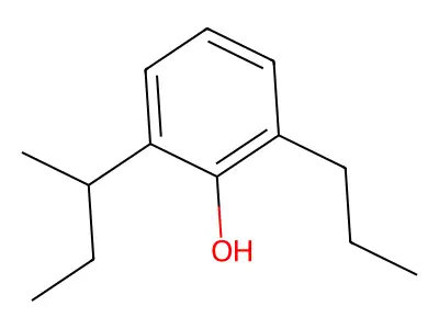Phenol, 2-sec-butyl-6-propyl- structure