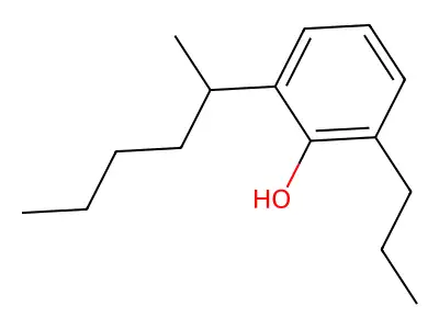 Phenol, 2-(1-methylpentyl)-6-propyl- structure