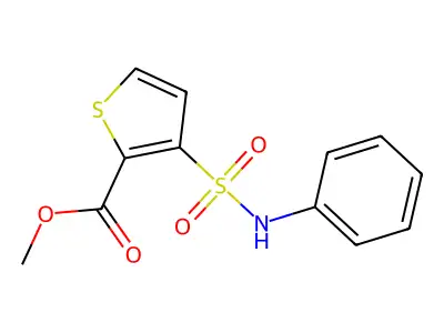 Methyl 3-(phenylsulfamoyl)thiophene-2-carboxylate structure