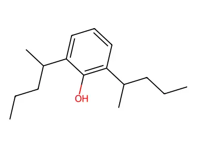 2,6-Di(pentan-2-yl)phenol structure