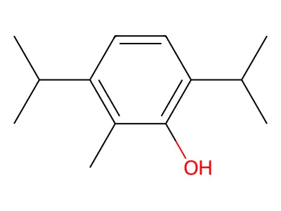 Phenol, 2,5-diisopropyl-6-methyl- structure