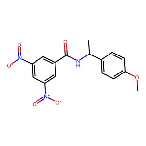N-[1-(4-Methoxyphenyl)ethyl]-3,5-dinitrobenzamide structure