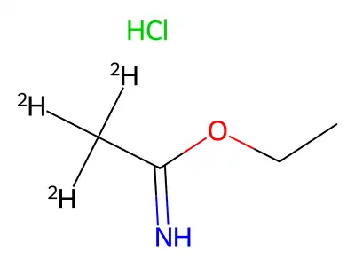 Ethanimidic acid, ethyl ester, hydrochloride (1:1) structure