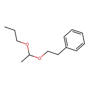 乙醛苯乙基丙基缩醛 structure