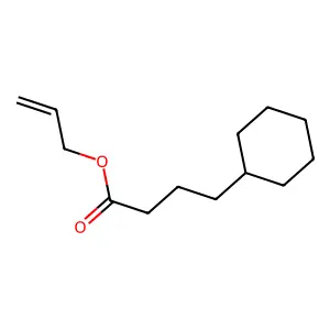 Allyl cyclohexanebutyrate structure