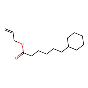 Allyl cyclohexyl hexanoate structure