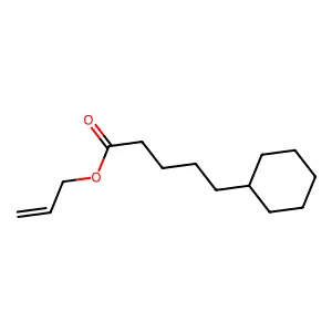 Allyl cyclohexanevalerate structure