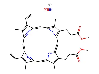亚硝酰(原卟啉IX二甲酯)铁(II) structure