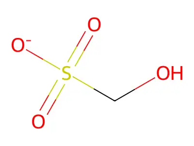 Hydroxymethanesulfonate ION(1-) structure