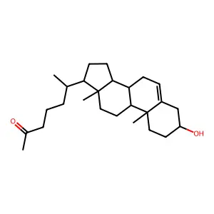3beta-Hydroxy-27-norcholest-5-en-25-one structure