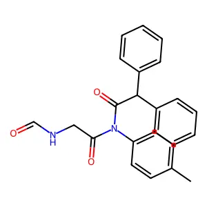 N-(2-formamidoacetyl)-N-(4-methylphenyl)-2,2-diphenylacetamide structure