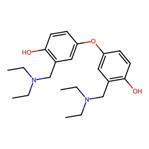 4,4'-Oxybis(alpha-(diethylamino)-o-cresol) structure