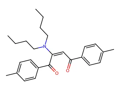 2-(Dibutylamino)-1,4-bis(4-methylphenyl)but-2-ene-1,4-dione structure