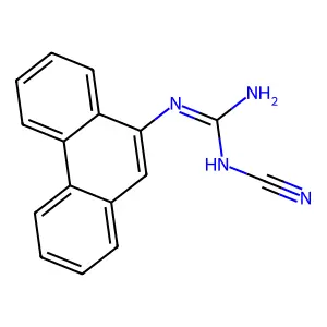 N-Cyano-N'-(9-phenanthryl)guanidine structure