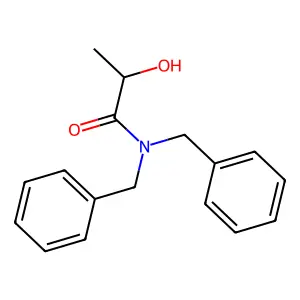 N,N-dibenzyl-2-hydroxypropanamide structure
