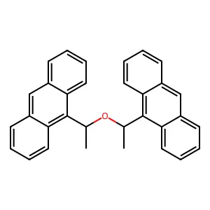 9-[1-(1-Anthracen-9-ylethoxy)ethyl]anthracene structure