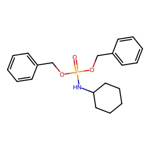 N-bis(phenylmethoxy)phosphorylcyclohexanamine structure