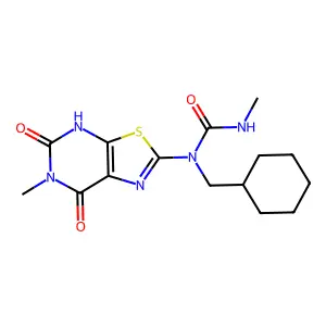1-(cyclohexylmethyl)-3-methyl-1-(6-methyl-5,7-dioxo-4H-[1,3] structure