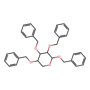 2,3,4,5-Tetrakis(phenylmethoxy)oxane structure
