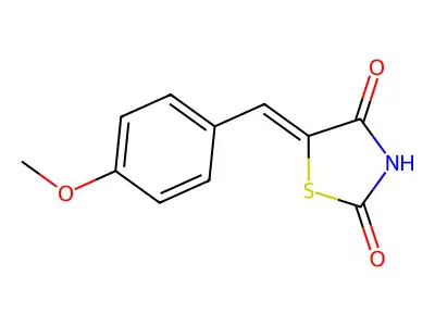 5-(4-Methoxybenzylidene)thiazolidine-2,4-dione structure