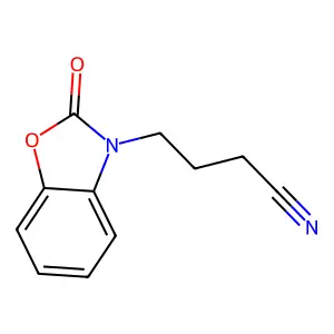 4-(2-Oxo-benzooxazol-3-yl)-butyronitrile structure