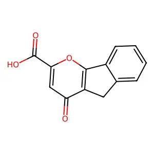 Indeno(1,2-b)pyran-2-carboxylic acid, 4,5-dihydro-4-oxo- structure