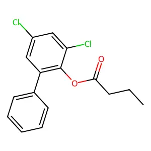 (2,4-Dichloro-6-phenylphenyl)butanoate structure